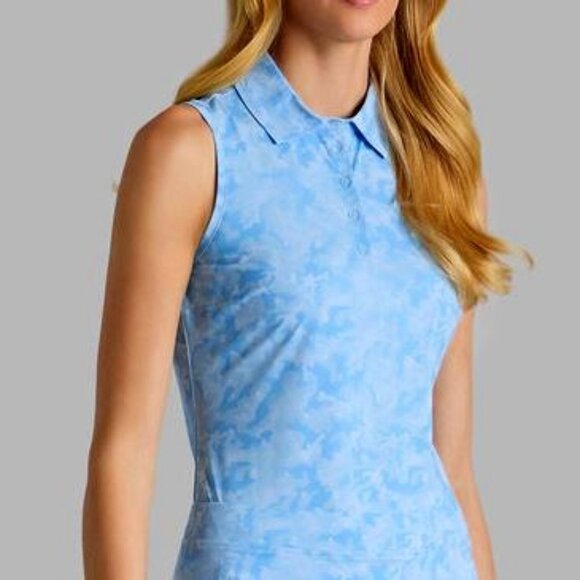 G/FORE Tops - G/FORE Sky Blue Patterned Tank Top
